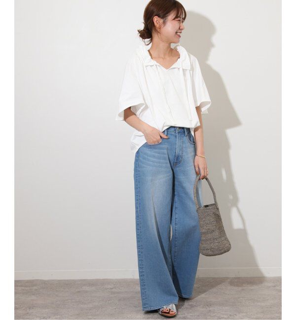 JOURNAL STANDARD relume「《WEB限定追加2》フリルリボンTシャツ」|Tシャツ・カットソー|