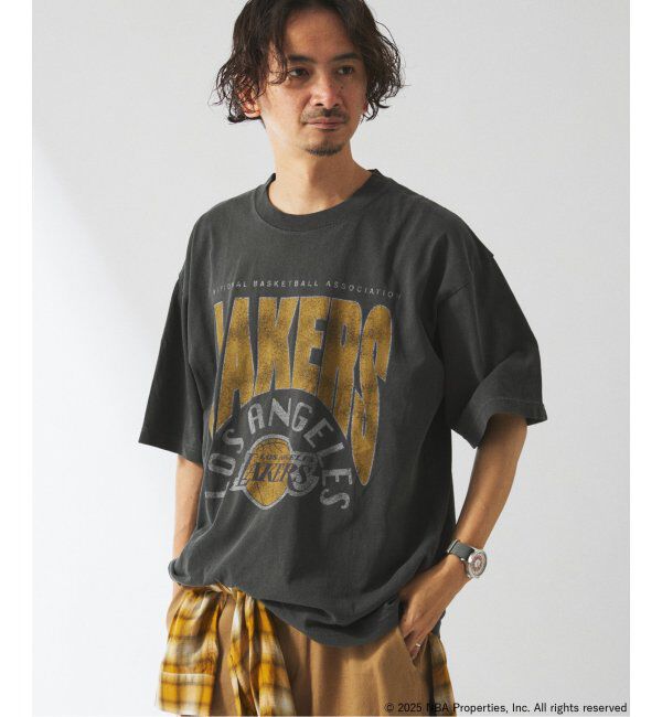 JOURNAL STANDARD relume「Off The Court by NBA / オフ・ザ・コート バイ NBA 別注 ブラックプリントT」|Tシャツ・カットソー|