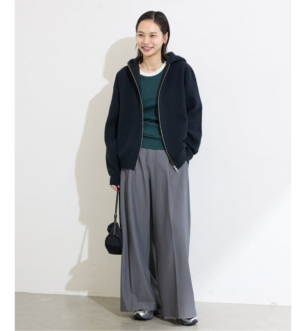 JOURNAL STANDARD「《追加》【洗える】ダブルニットフーディ」|カーディガン|