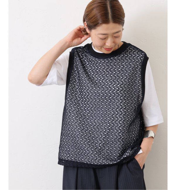 journal standard luxe「メッシュベスト」|ベスト・ジレ|ブラック