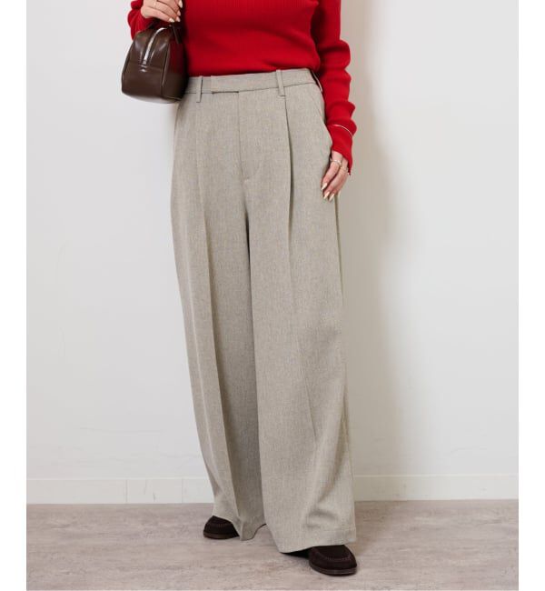 JOURNAL STANDARD relume「ツイーディーツイルタックワイドパンツ」|スラックス|