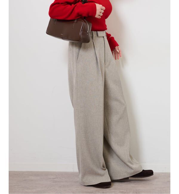 JOURNAL STANDARD relume「ツイーディーツイルタックワイドパンツ」|スラックス|