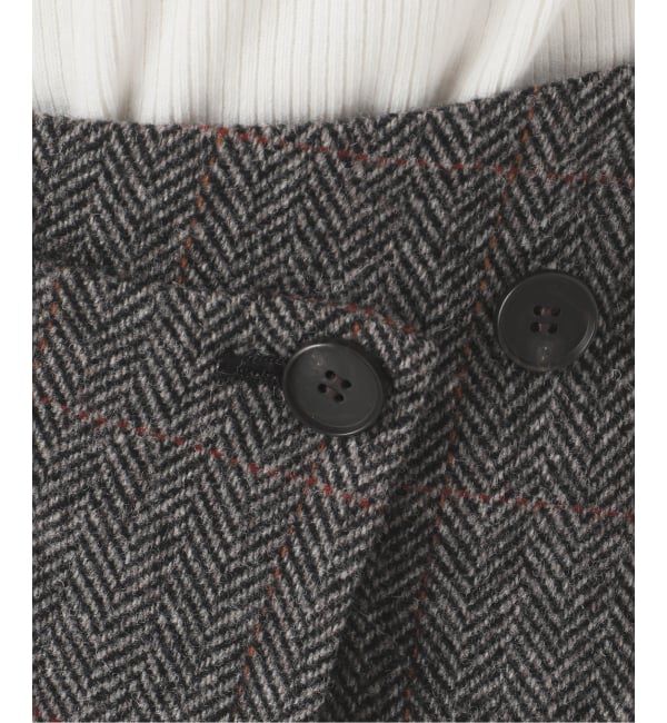 journal standard L'essage「シェットランドウールチェックラップスカート」|スカート|