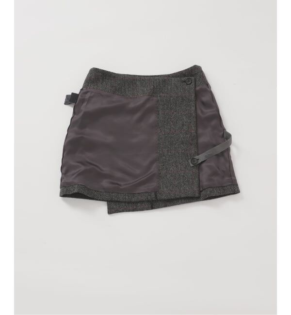 journal standard L'essage「シェットランドウールチェックラップスカート」|スカート|