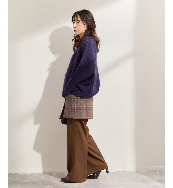 journal standard L'essage「シェットランドウールチェックラップスカート」|スカート|