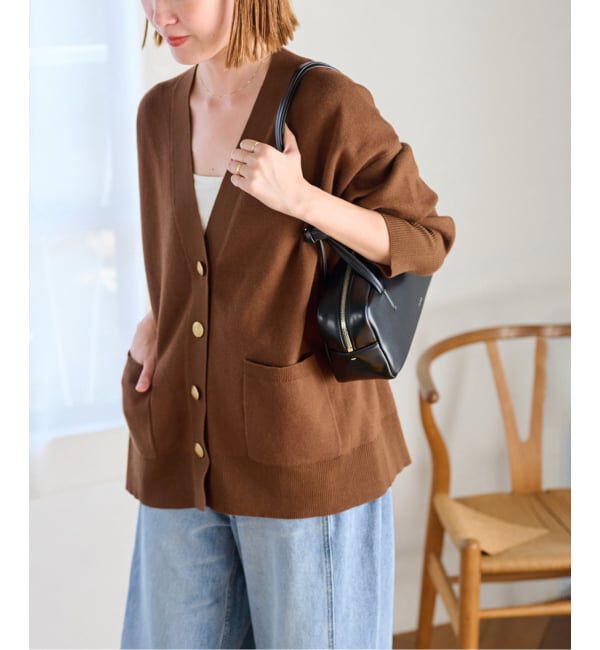 JOURNAL STANDARD relume「コットンカシミヤミックスダブルニットVネックカーディガン」|カーディガン|