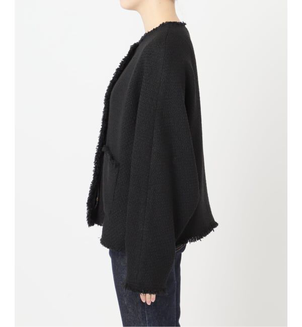 journal standard L'essage「《追加2》GIOLICATWEED ドルマンジャケット」|ノーカラージャケット|