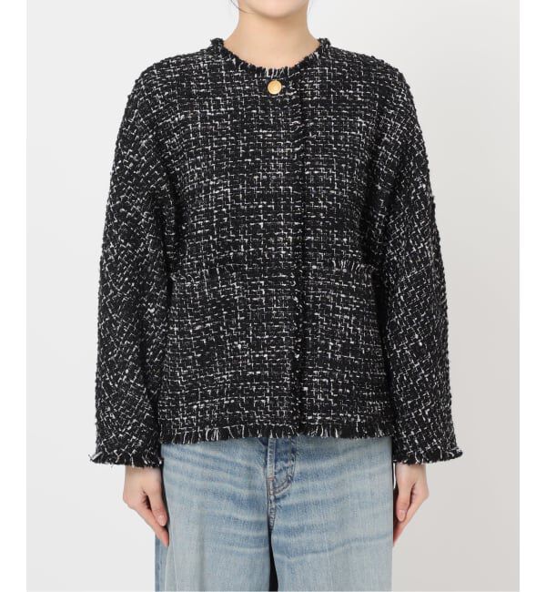 journal standard L'essage「《追加2》GIOLICATWEED ドルマンジャケット」|ノーカラージャケット|