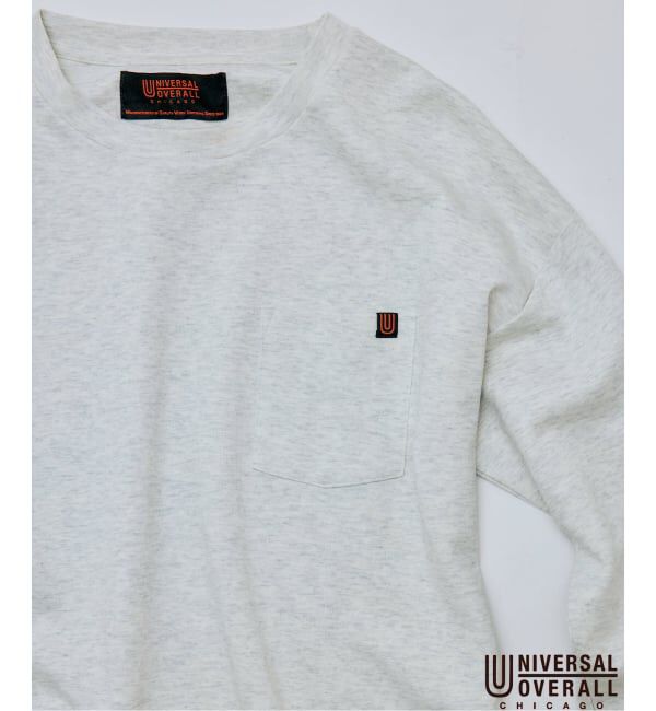 JOURNAL STANDARD relume「UNIVERSAL OVERALL / ユニバーサル オーバーオール 別注 ポンチ ロンT」|Tシャツ・カットソー|グレー
