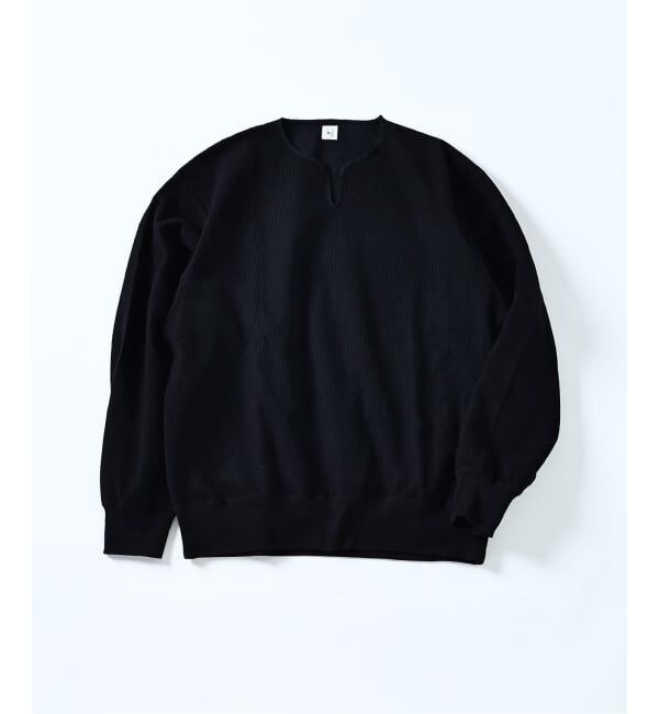 JOURNAL STANDARD「blurhms ROOTSTOCK / ブラームスルーツストック 別注 ラフ ＆ スムース サーマル」|Tシャツ・カットソー|ブラック