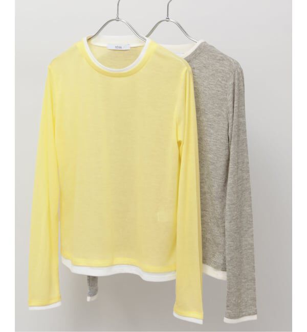JOURNAL STANDARD relume「フェイクレイヤードロングスリーブTEE」|Tシャツ・カットソー|イエロー