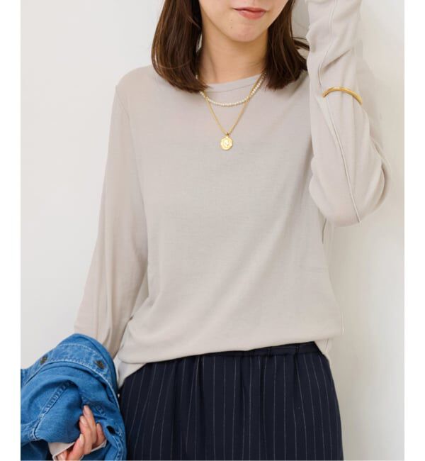 JOURNAL STANDARD relume「シアーテレコクルーネックプルオーバー」|Tシャツ・カットソー|グレーB