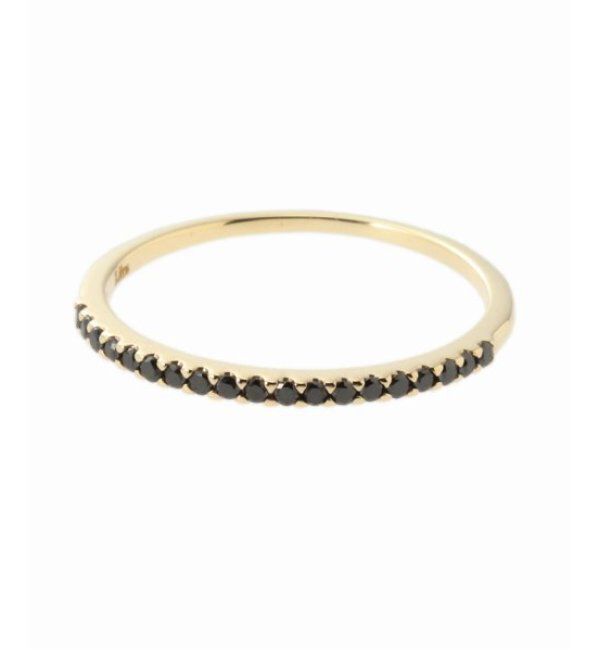 Lilas by Spick&Span「ハーフエタニティーブラックダイヤリングK10」|リング|