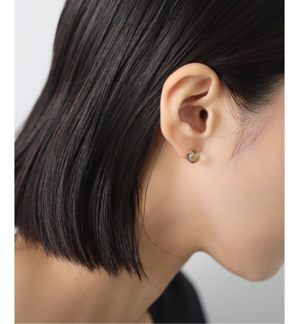 Lilas by Spick&Span「クォーツ8mmカップボールピアス K10（両耳）」|ピアス|