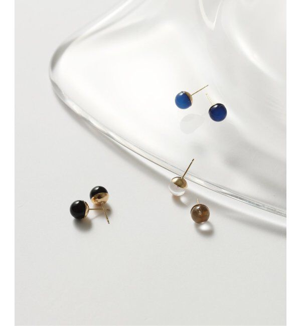 Lilas by Spick&Span「クォーツ8mmカップボールピアス K10（両耳）」|ピアス|