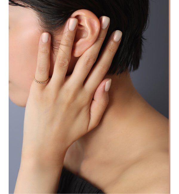 Lilas by Spick&Span「チェーンピンキーリング K10」|リング|