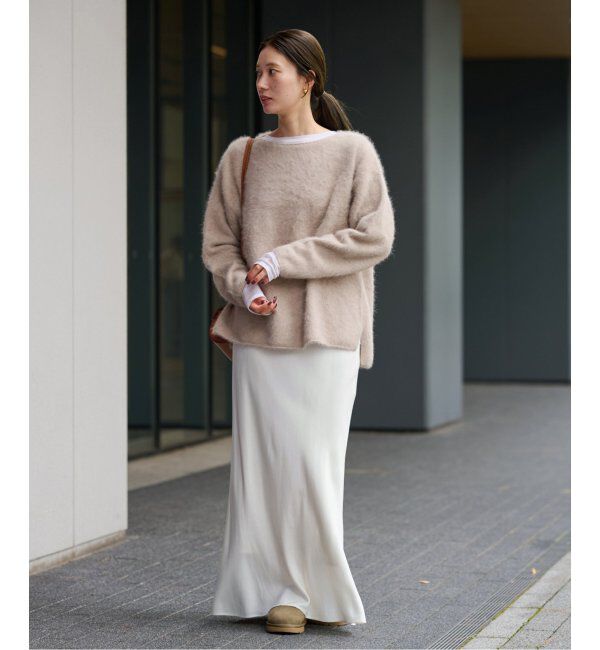 FRAMeWORK「≪追加≫キュプラバイアスサテンロングスカート」|スカート|