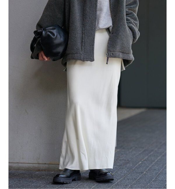 FRAMeWORK「≪追加≫キュプラバイアスサテンロングスカート」|スカート|