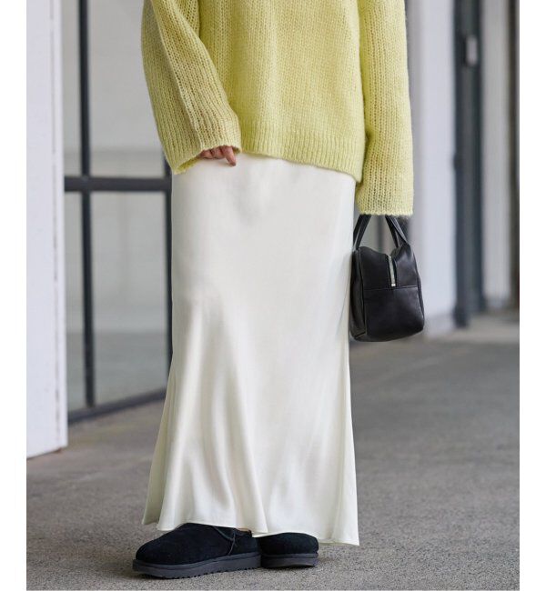 FRAMeWORK「≪追加≫キュプラバイアスサテンロングスカート」|スカート|