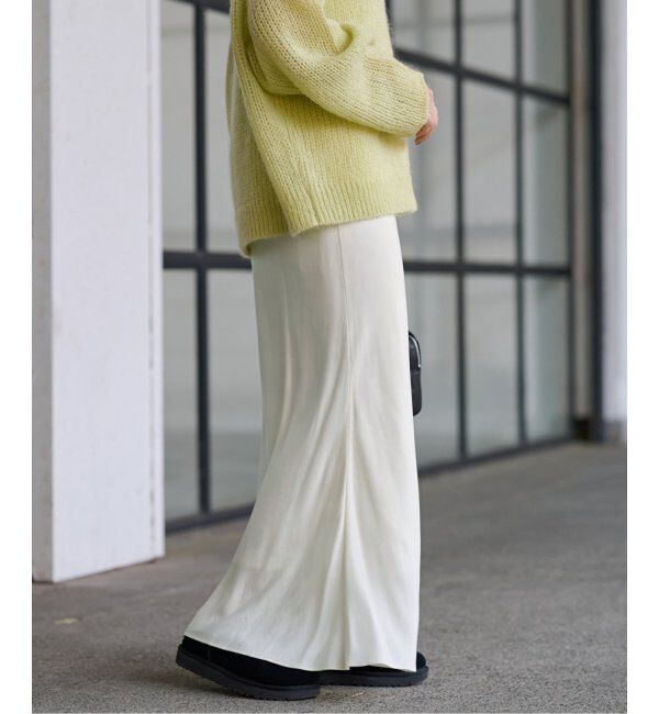 FRAMeWORK「≪追加≫キュプラバイアスサテンロングスカート」|スカート|