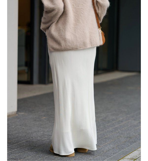 FRAMeWORK「≪追加≫キュプラバイアスサテンロングスカート」|スカート|