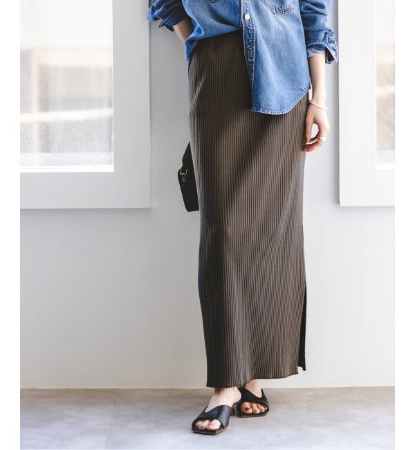 NOBLE「《追加》トタンテレコタイトスカート 16」|スカート|グレー