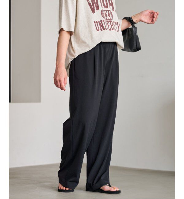 FRAMeWORK「≪手洗い可能≫ポリエステルツイルリラックスパンツ」|その他|
