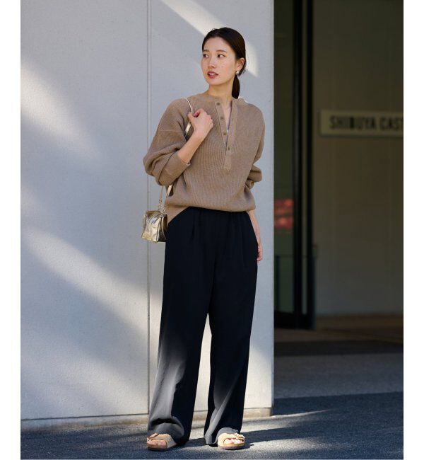 FRAMeWORK「≪手洗い可能≫ポリエステルツイルリラックスパンツ」|その他|