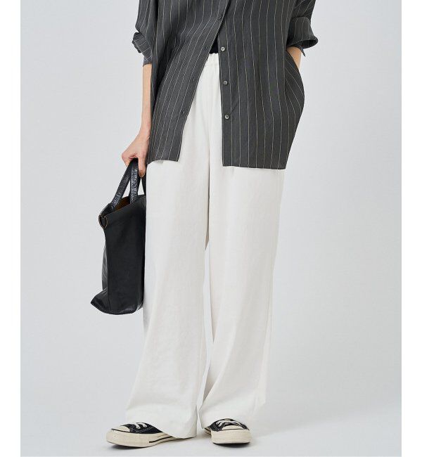 FRAMeWORK「≪手洗い可能≫ポリエステルツイルリラックスパンツ」|その他|