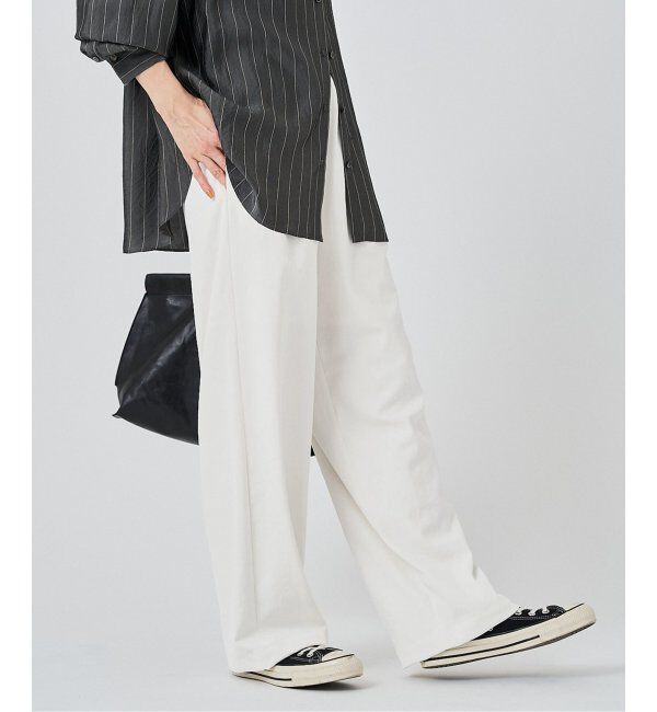 FRAMeWORK「≪手洗い可能≫ポリエステルツイルリラックスパンツ」|その他|