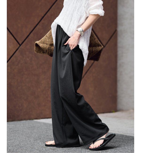 FRAMeWORK「≪手洗い可能≫ポリエステルツイルリラックスパンツ」|その他|