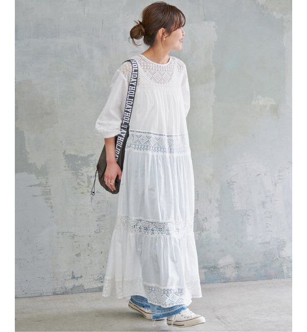 Spick and Span「《追加》HYUレースギャザーワンピース」|ワンピース|