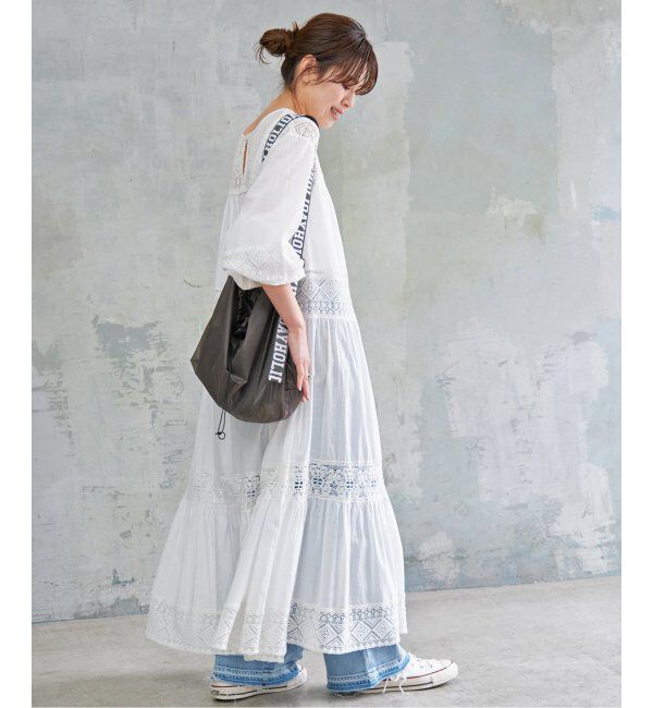 Spick and Span「《追加》HYUレースギャザーワンピース」|ワンピース|