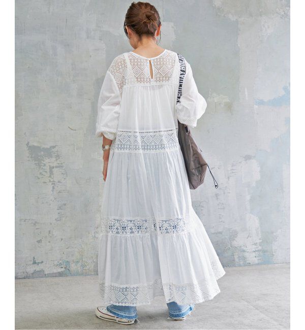 Spick and Span「《追加》HYUレースギャザーワンピース」|ワンピース|