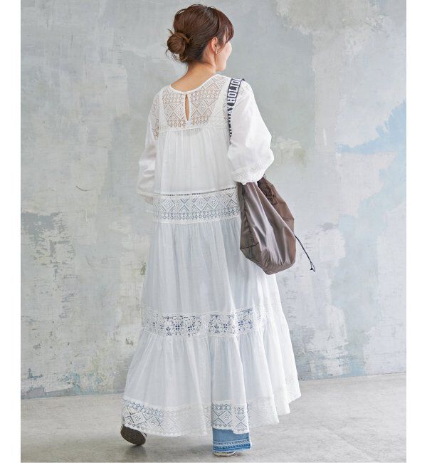 Spick and Span「《追加》HYUレースギャザーワンピース」|ワンピース|