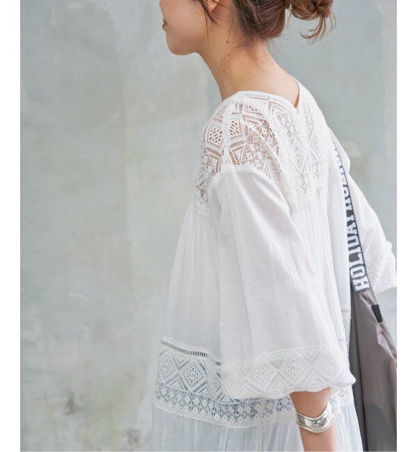 Spick and Span「《追加》HYUレースギャザーワンピース」|ワンピース|