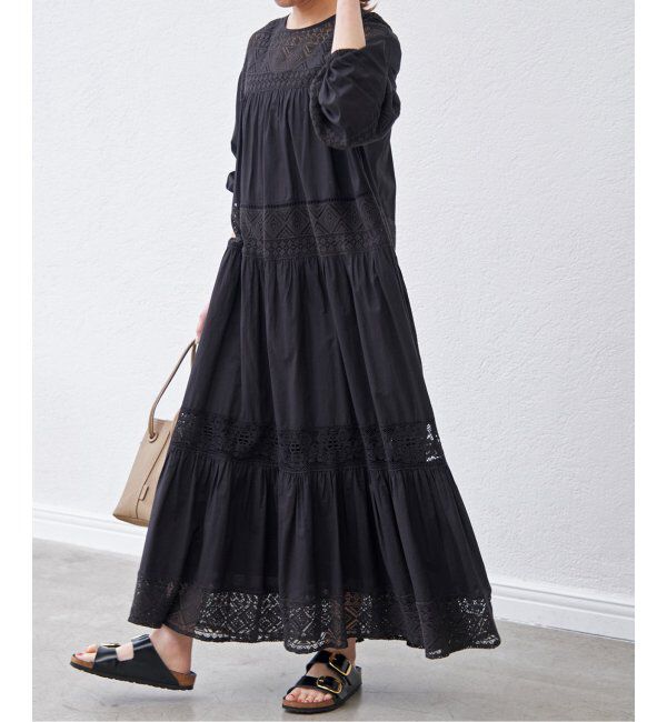 Spick and Span「《追加》HYUレースギャザーワンピース」|ワンピース|