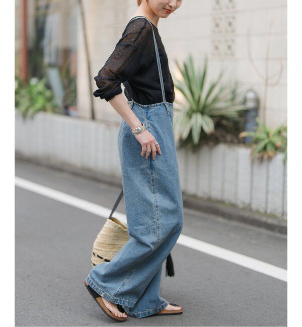 Spick and Span「《手洗い可 / 追加》メッシュリネンルーズプルオーバー」|シャツ・ブラウス|