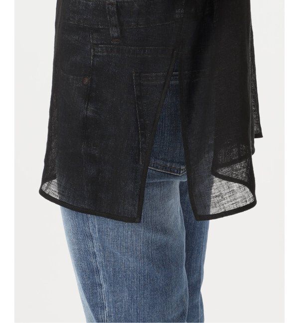 Spick and Span「《手洗い可 / 追加》メッシュリネンルーズプルオーバー」|シャツ・ブラウス|