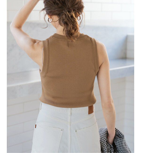 Spick and Span「《追加》18G リブニットタンク」|タンクトップ|