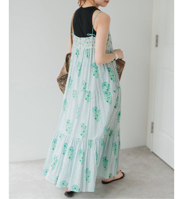 Spick and Span「ne Quittez pas / ヌキテパ COTTON JACQUARD LILY PRIN」|ワンピース|