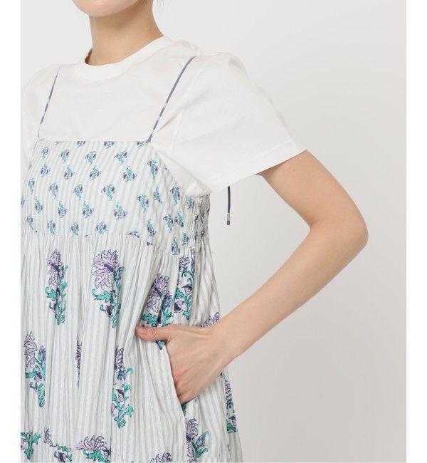 Spick and Span「ne Quittez pas / ヌキテパ COTTON JACQUARD LILY PRIN」|ワンピース|