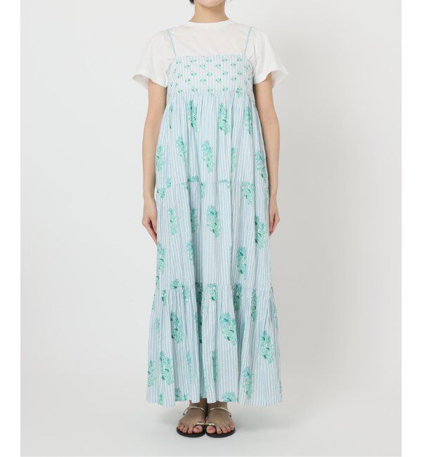 Spick and Span「ne Quittez pas / ヌキテパ COTTON JACQUARD LILY PRIN」|ワンピース|