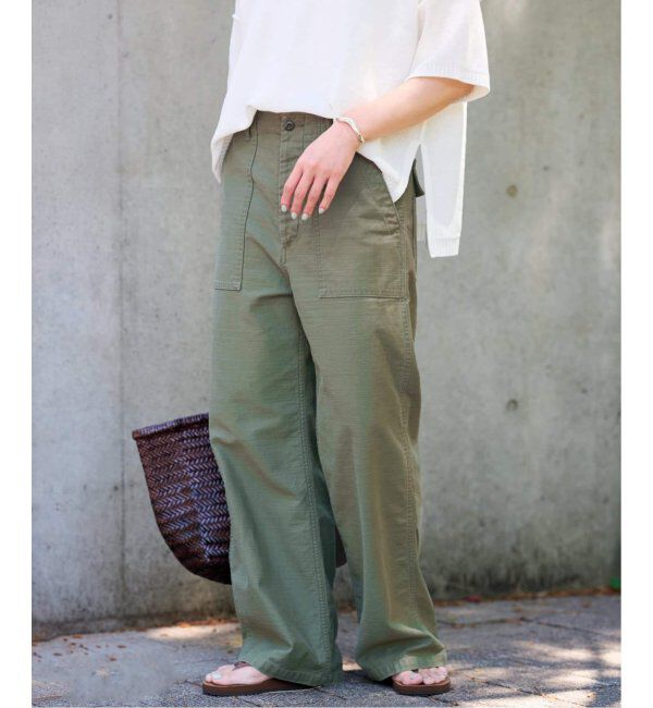 FRAMeWORK「≪追加≫バックサテンベイカーパンツ2」|カーゴ|