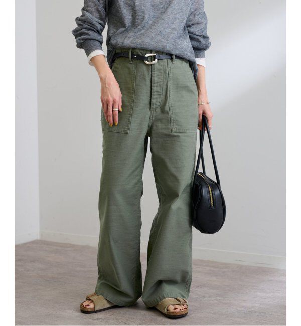 FRAMeWORK「≪追加≫バックサテンベイカーパンツ2」|カーゴ|
