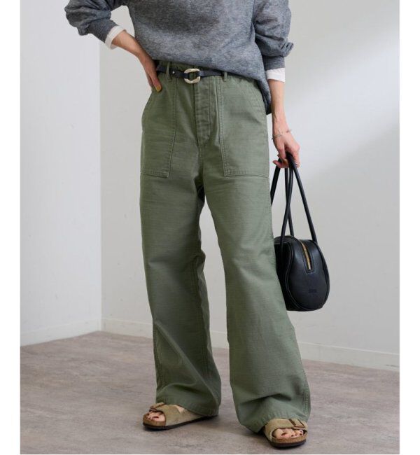 FRAMeWORK「≪追加≫バックサテンベイカーパンツ2」|カーゴ|