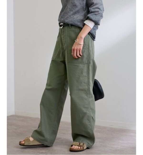 FRAMeWORK「≪追加≫バックサテンベイカーパンツ2」|カーゴ|