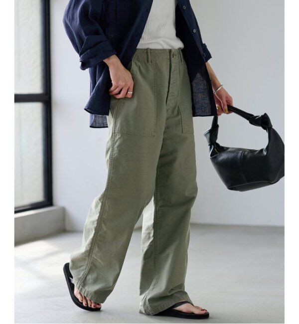 FRAMeWORK「≪追加≫バックサテンベイカーパンツ2」|カーゴ|