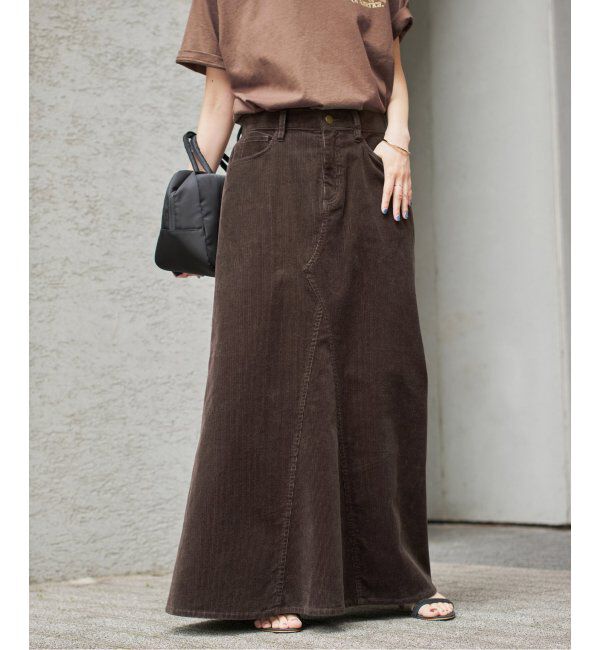 Spick and Span「ストレッチコーデュロイスカート」|スカート|