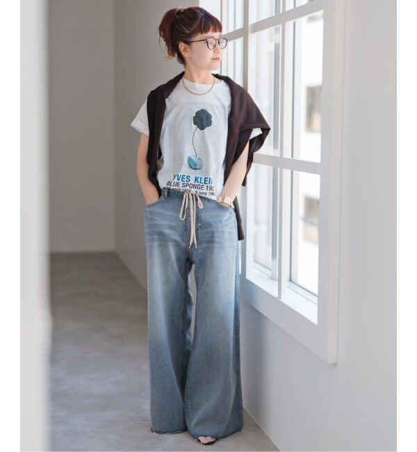 Spick and Span「5 1/2 SOFT DRAWSTRINGDENIM」|デニム|